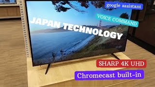 SHARP 4K UHD 4TC50CK1X VOICE COMMAND CHROMECAST BUILTIN ANDROID TV SEVEN SHIELD PROTECTIONS [upl. by Laveen]