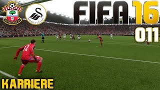 FIFA 16 KARRIERE SEASON 1 011 Southampton vs Swansea City «» Lets Play FIFA 16 [upl. by Fezoj311]