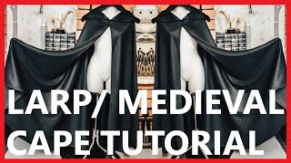 DIY medieval cosplay cape  cloak Tutorial  EASY [upl. by Achilles]