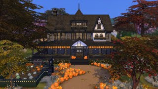 Autumn Pumpkin Family Home  Sims 4 Speed Build [upl. by Alla271]