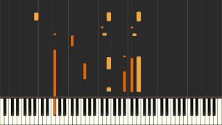 Cartas amarillas Nino Bravo  Tutorial Synthesia [upl. by Eelrahs964]