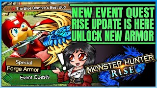 NEW RISE EVENT QUEST  New Update  New Armor  Tiny Zinogre  Full Guide  Monster Hunter Rise [upl. by Brookner]