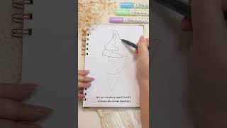 Tutorial Gambar Ice Cream Aesthetic cathfloart [upl. by Llenyaj829]