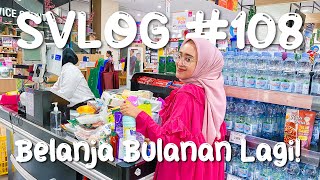 SVLOG 108  BELANJA BULANAN LAGI  Borong Banyak  Seviq Febinita [upl. by Roybn660]