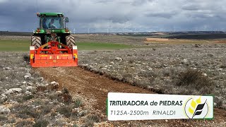 Trituradora de Piedras RINALDI T125A  2500m [upl. by Sid]