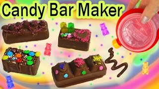 CHOCOLATE CANDY BAR Maker Kit Set REAL FOOD Set Does It Work Testing Video [upl. by Yajnas]