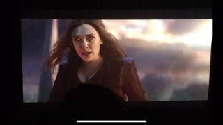 Avengers Endgame Scarlett Witch Vs Thanos Theater Reaction [upl. by Rivera467]