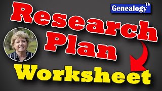 Genealogy Research Plan Worksheet [upl. by Arimihc]