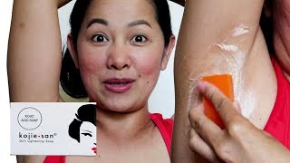 Kojie San Soap Review  Underarm Whitening First Impression  Beautymagz [upl. by Beau]