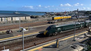 Night Riviera HSTs amp Network Rail 950001  Penzance 20082024 [upl. by Ynohtnacram]