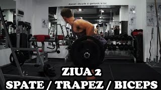 Spate  Trapez  Biceps  Ziua 2  Program incepatori [upl. by Nairim]