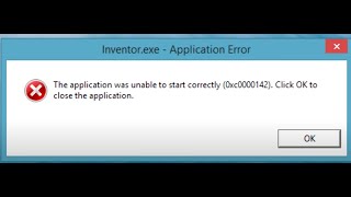 The application was unable to start correctly error code 0xc0000142 [upl. by Ima110]