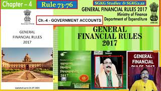 ch 4 Rule 7376 gfr fy calendar year govt accounts ldce upsc india [upl. by Nyleahcim]