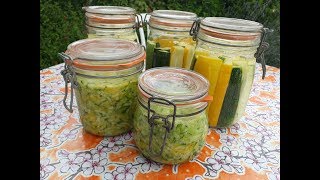 CONSERVES DE COURGETTES par Lactofermentation  En direct du Potager [upl. by Manas]