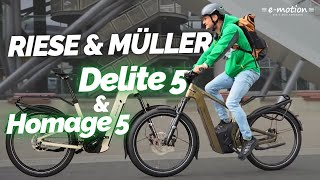 Riese amp Müller Delite 5 amp Homage 5 mit Pinion MGU  Riese und Müller eBikes auf der Eurobike 2024😱 [upl. by Ayidan791]