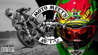 Moto Meets Metal  Awesome 2 Stroke Motocross 90s Throwback [upl. by Deyes376]