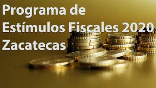 Programa de Estímulos Fiscales en Zacatecas [upl. by Vivie]