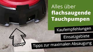 Alles über flachsaugende Tauchpumpen  Einsatzgebiete Tipps bei der Nutzung Kaufempfehlungen [upl. by Prissy192]