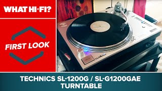 Technics SL1200G  SLG1200GAE turntable  first look at CES 2016 [upl. by Eedebez]