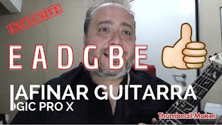 Afinador de Guitarra Guitar Tuner  Logic Pro X [upl. by Rosenstein]