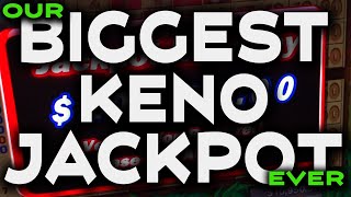 Our SECOND BIGGEST KENO JACKPOT Ever Plus 2 More Big JACKPOTS KENONATION [upl. by Idet]