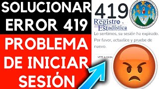 ❓Cómo SOLUCIONAR el ERROR 419 del PROBLEMA que se presenta para INICIAR SESIÓN en el Portal USAC [upl. by Eninej]