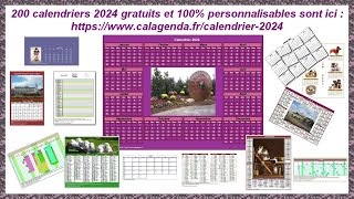 Calendriers 2024 [upl. by Enitsenre483]