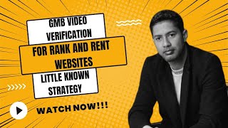 GMB Video Verification For Rank and Rent Websites Little Known Strategy [upl. by Kingston]