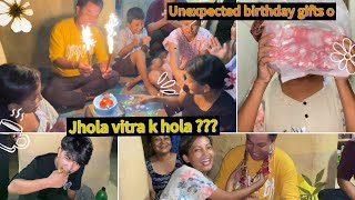 Jhola vitra k hola unexpected Surprising birthdaygift birthday celebration youtubevideo [upl. by Einnok629]