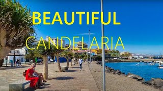 TENERIFE  Candelaria Spain 🇪🇸 🔴 NEW Beautiful Walking Tour in Canary Islands 4K UHD [upl. by Tiffanie]