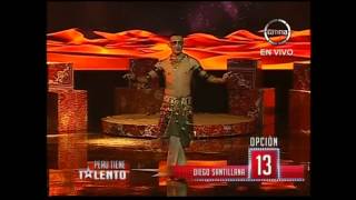 Diego Santillana  Baile tribal  Semifinales Gala 1  Perú Tiene Talento [upl. by Rolan]