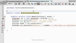 How to use a Scanner in Netbeans  Java tutorial [upl. by Burdelle]