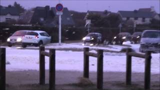 Ploemeur  Tempête Blanche en Bretagne  Le Courégant  Ulla  Storm Ulla  Bretagne Sud  France [upl. by Yllah947]