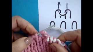 Bind off knitting Как закрыть петли резинки [upl. by Niletac]