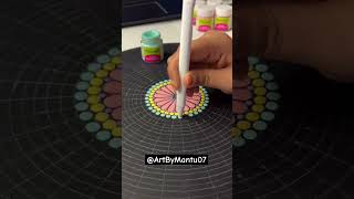 How to draw colourful Mandala Art  Easy steps art drawing [upl. by Pamella]