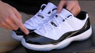 Air Jordan 11 Low quotConcordquot Unboxing [upl. by Terrill740]