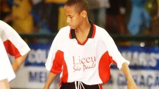 Neymar DESTRUINDO com 12 ANOS no Futsal • Liceu 2004 • Dribles Gols e IMAGENS RARAS • HD [upl. by Ecinereb640]