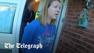 Moment serial child killer Lucy Letby is arrested [upl. by Ardnaeed]