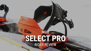 NOW Select Pro 2019 Snowboard Binding Rider Review  Tactics [upl. by Yrral]