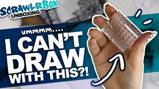 ARE THESE EVEN ART SUPPLIES  Mystery Art Box  Scrawlrbox Unboxing  Bullet Journal Supplies [upl. by Llarret289]