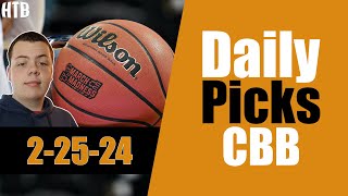 CBB Picks 22524  College Basketball Predictions and Betting Preview [upl. by Tdnarb343]