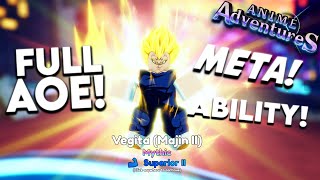 Showcasing New Evolved Vegita Majin II Is INSANELY Good In Anime Adventures Update 185 [upl. by Eelyah]