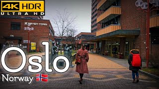 👣Walk with Me in Oslo  Tøyen Torg  4K HDR  March 2024👣 [upl. by Strong]