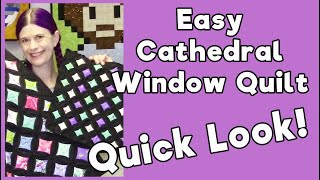 Quilting Basics Cathedral Window Quick Look [upl. by Gillette]