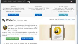 Membuat Wallet Bitcoin Blockchaininfo [upl. by Ailadgim688]