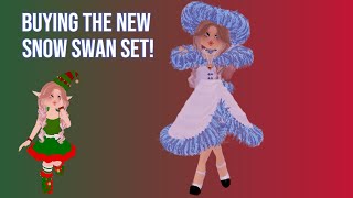 Buying the new Snow Swan set in Royale High royalehigh [upl. by Anitsahs]