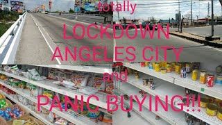 ANGELES CITY LOCKDOWN  PANIC BUYING  COVID 19 [upl. by Gautier]