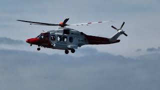 Dramatic Air Sea Helicopter Rescue  Heroic Practicing off the Seaside Coast of Hayling Island UK [upl. by Vastah]