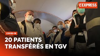 Coronavirus  le TGV médicalisé transportant des patients est parti de Strasbourg [upl. by Tarsuss]