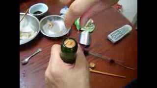 How to remove a broken cork out of a wine bottle  easy [upl. by Anitnerolf278]